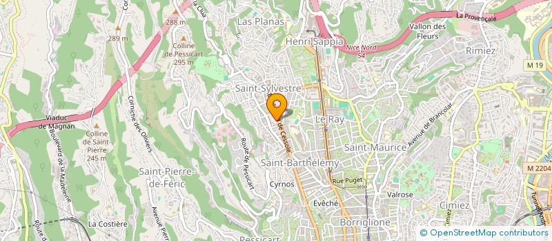 localisation de l'entreprise SCI V.B.L.R. à NICE