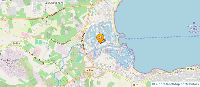 localisation de l'entreprise SCI V C F à GRIMAUD