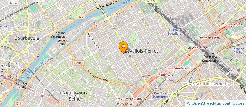 localisation de l'entreprise SCI V.C.M.S à LEVALLOIS-PERRET