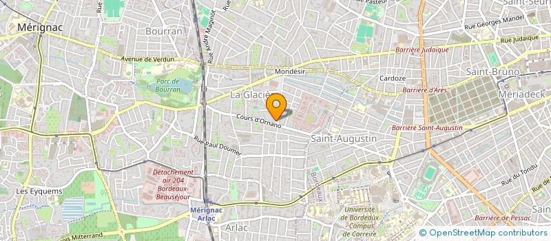 localisation de l'entreprise SCI V D  MERIGNAC