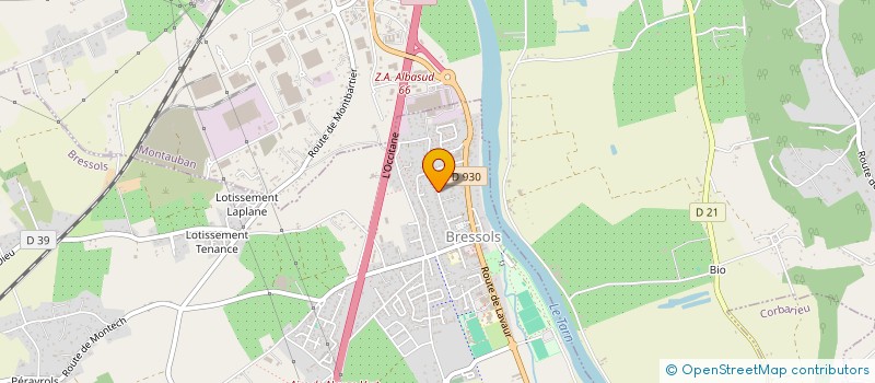 localisation de l'entreprise SCI V.D.  BRESSOLS