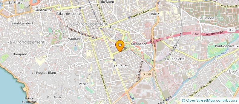 localisation de l'entreprise SCI V.D.J. à MARSEILLE