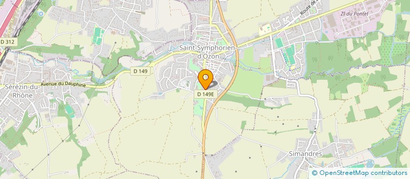 localisation de l'entreprise SCI V.D.R.C.  SAINT-SYMPHORIEN-D'OZON