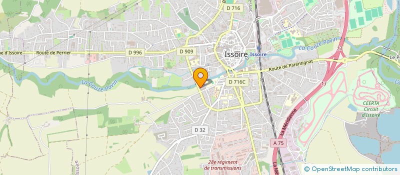 localisation de l'entreprise SCI V E 2 T  ISSOIRE