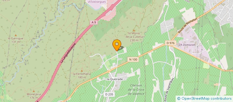 localisation de l'entreprise SCI V ET D  ESTEZARGUES