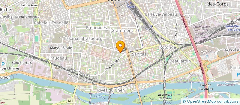 localisation de l'entreprise SCI V. ET L. BESNARD  TOURS