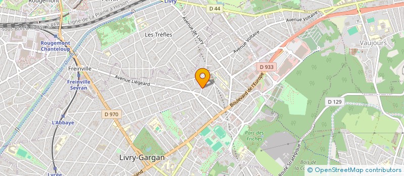 localisation de l'entreprise SCI V ET S à LIVRY-GARGAN