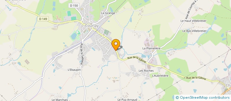 localisation de l'entreprise SCI V F E  COURLAY