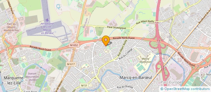 localisation de l'entreprise SCI V.G.V à MARCQ-EN-BARŒUL