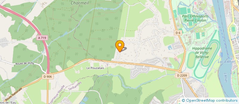 localisation de l'entreprise SCI V.H.D.  BELLERIVE-SUR-ALLIER