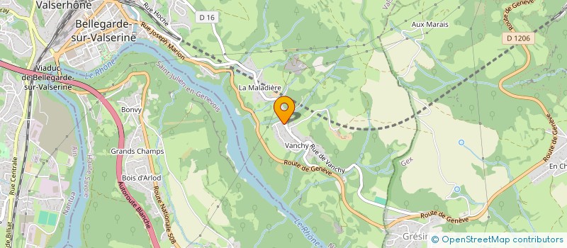 localisation de l'entreprise SCI V-IMMOBILIER à VALSERHONE