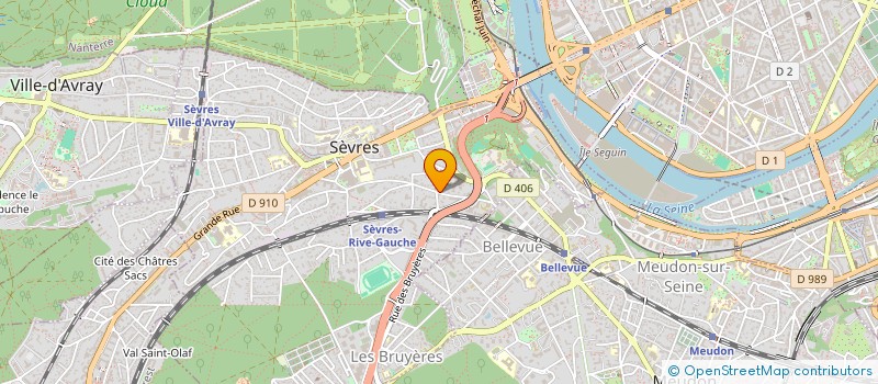 localisation de l'entreprise SCI V IMMOBILIERE LES MUGUETS à SEVRES