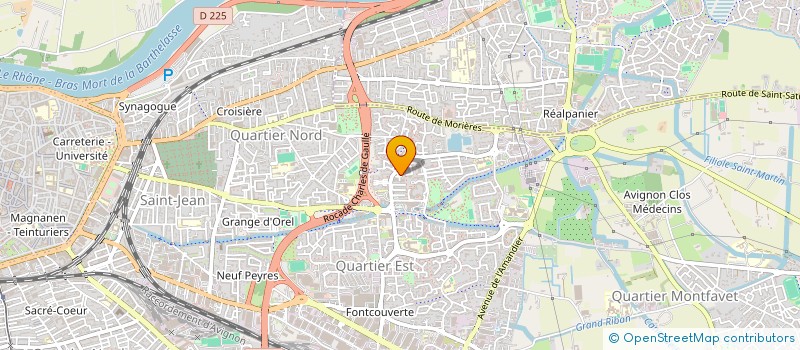 localisation de l'entreprise SCI V.J.  AVIGNON