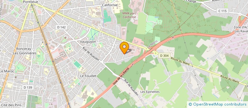 localisation de l'entreprise SCI V-L.GUITTET  LE MANS