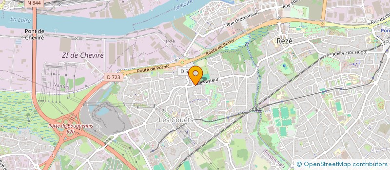 localisation de l'entreprise SCI V.L.T.  BOUGUENAIS