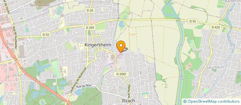 localisation de l'entreprise SCI V.M.  ILLZACH