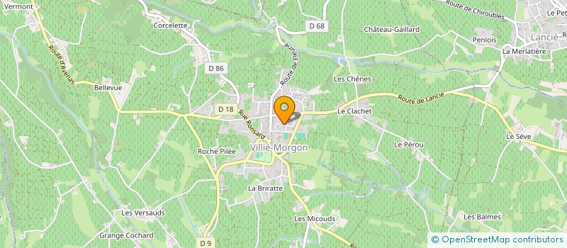 localisation de l'entreprise SCI V-MED  VILLIE-MORGON