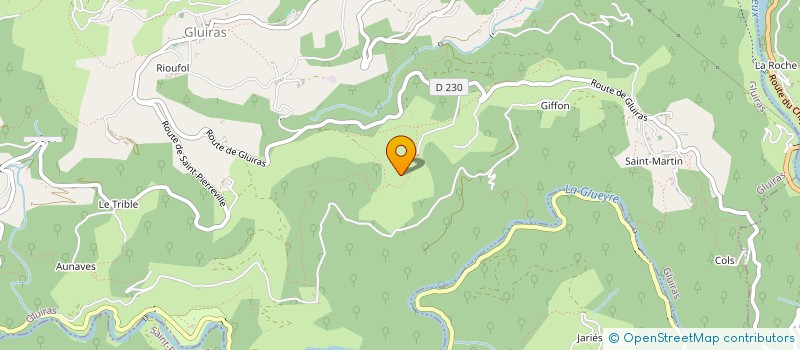 localisation de l'entreprise SCI V.O.B.X.  SAINT-SAUVEUR-DE-MONTAGUT