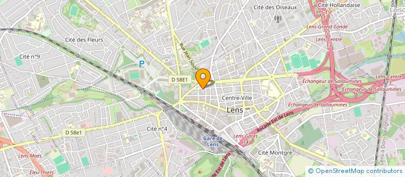 localisation de l'entreprise SCI V.O.M.  LENS