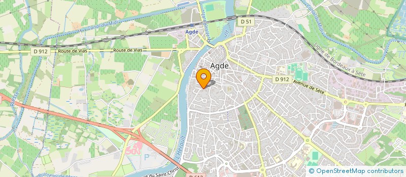 localisation de l'entreprise SCI V.O.R.S.  AGDE