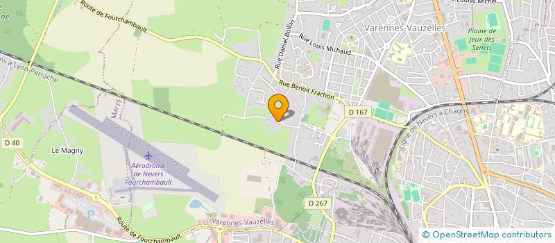 localisation de l'entreprise SCI V.O.S  VARENNES-VAUZELLES