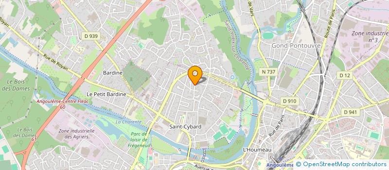 localisation de l'entreprise SCI V.O.V.A à ANGOULEME
