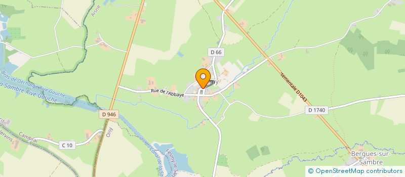 localisation de l'entreprise SCI V.P.F.  BERGUES-SUR-SAMBRE