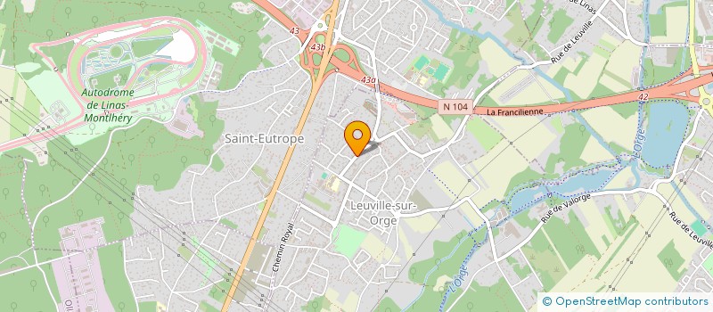 localisation de l'entreprise SCI V.P IMMO  LEUVILLE-SUR-ORGE