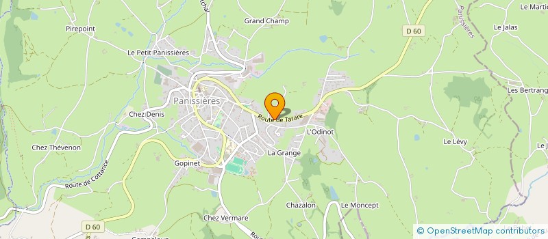 localisation de l'entreprise SCI V.R.P.I  PANISSIERES