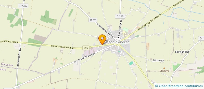 localisation de l'entreprise SCI V.S.B.  CLEON-D'ANDRAN