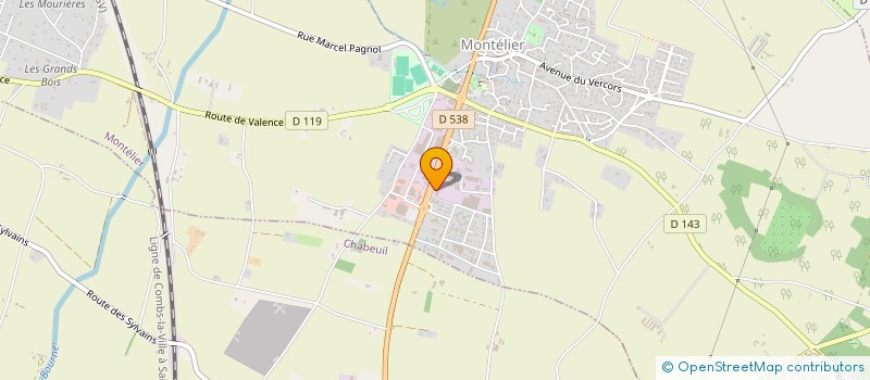 localisation de l'entreprise SCI V.S.I. à MONTELIER