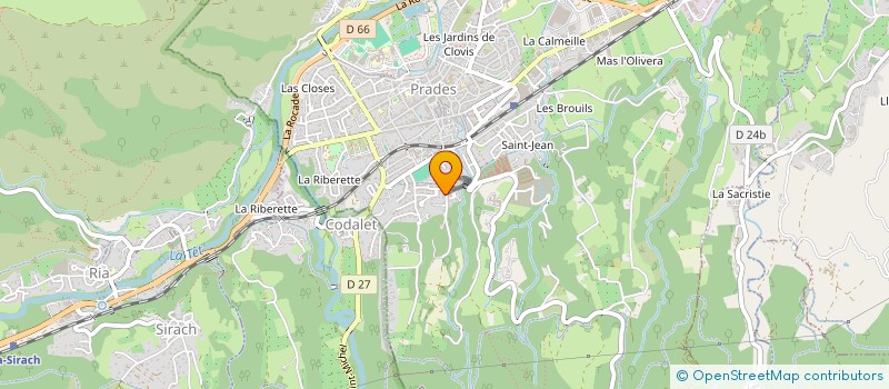 localisation de l'entreprise SCI V.S.J.  PRADES