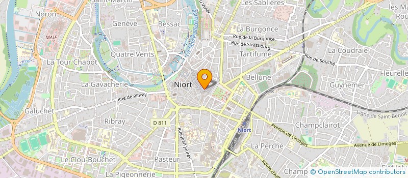 localisation de l'entreprise SCI V S Y BAUGRENELLE à NIORT