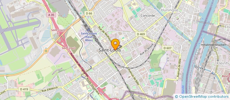 localisation de l'entreprise SCI V.T.  SAINT-LOUIS