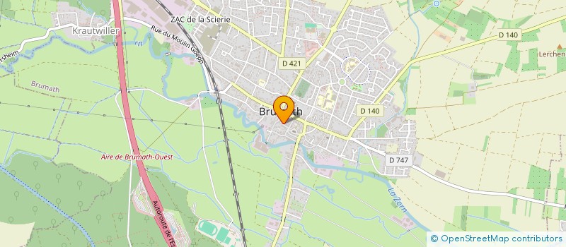 localisation de l'entreprise SCI V.T.S.  BRUMATH