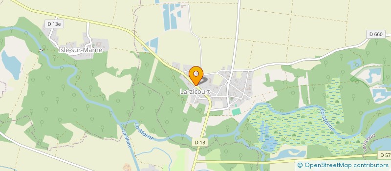 localisation de l'entreprise SCI V.T.T.971  LARZICOURT