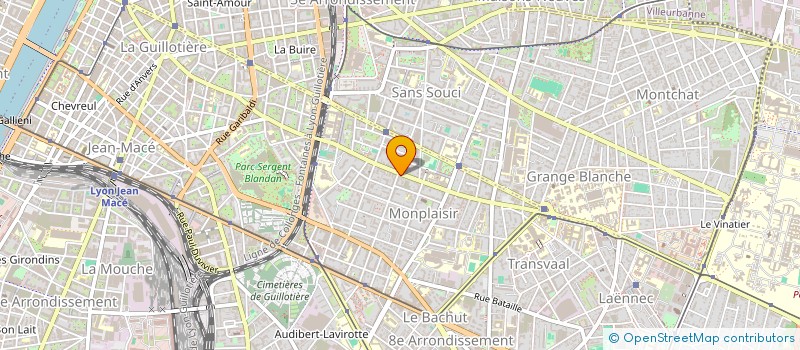 localisation de l'entreprise SCI V.V.  LYON