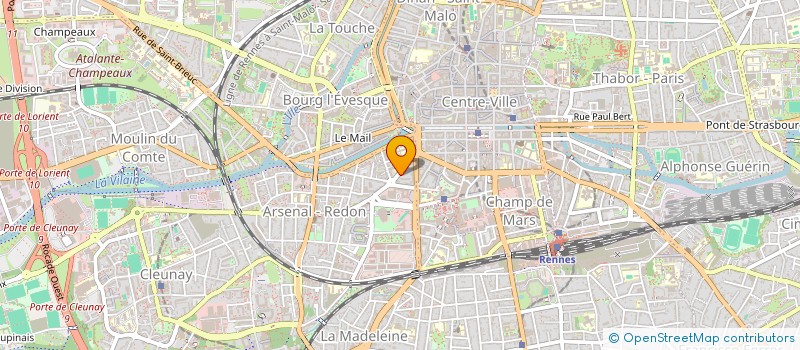 localisation de l'entreprise SCI V & V  RENNES