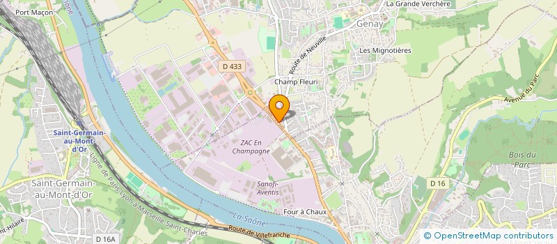 localisation de l'entreprise SCI V.W  GENAY