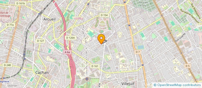 localisation de l'entreprise SCI V.W.X. à VILLEJUIF