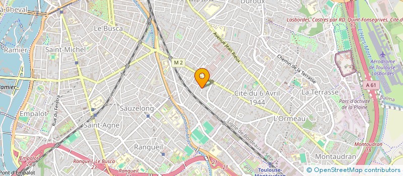 localisation de l'entreprise SCI V2A à TOULOUSE