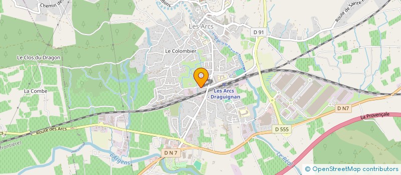 localisation de l'entreprise SCI V2C à LES ARCS