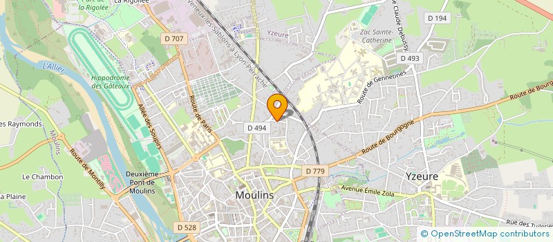 localisation de l'entreprise SCI V2C IMMAU à MOULINS
