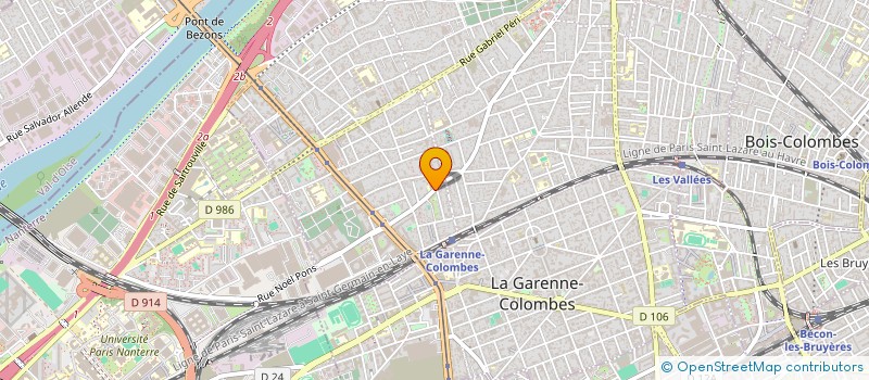 localisation de l'entreprise SCI V2D à COLOMBES