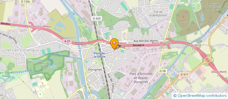 localisation de l'entreprise SCI V2G  FLERS-EN-ESCREBIEUX