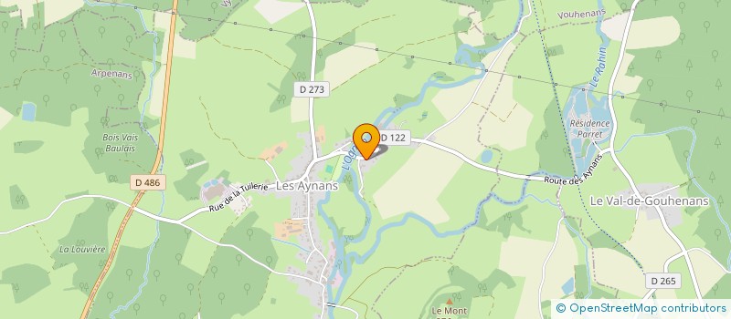 localisation de l'entreprise SCI V2I  LES AYNANS
