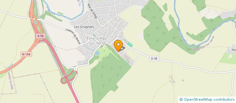 localisation de l'entreprise SCI V2P  EVRY-GREGY-SUR-YERRE