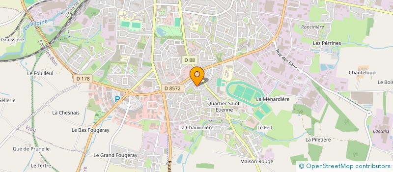 localisation de l'entreprise SCI V3M  VITRE