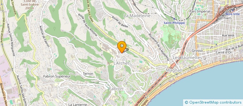 localisation de l'entreprise SCI VA&A à NICE