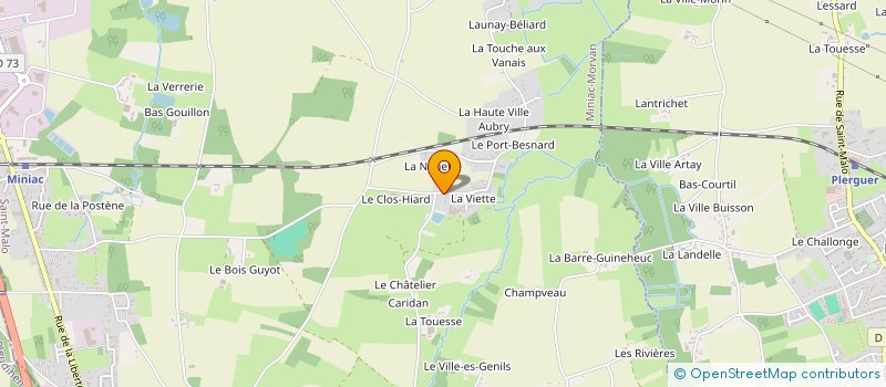 localisation de l'entreprise SCI VAA LA NOUETTE  MINIAC-MORVAN